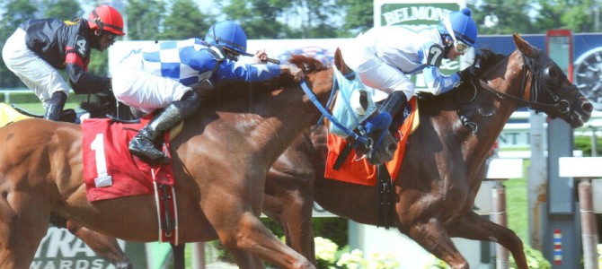 Pretension runs 1st Place @ Belmont On 6/14/14