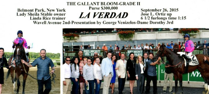 La Verdad runs 1st Place @ Belmont On 9/26/2015